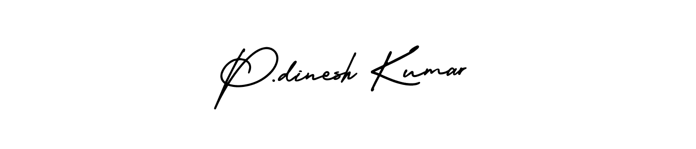 Also You can easily find your signature by using the search form. We will create P.dinesh Kumar name handwritten signature images for you free of cost using AmerikaSignatureDemo-Regular sign style. P.dinesh Kumar signature style 3 images and pictures png