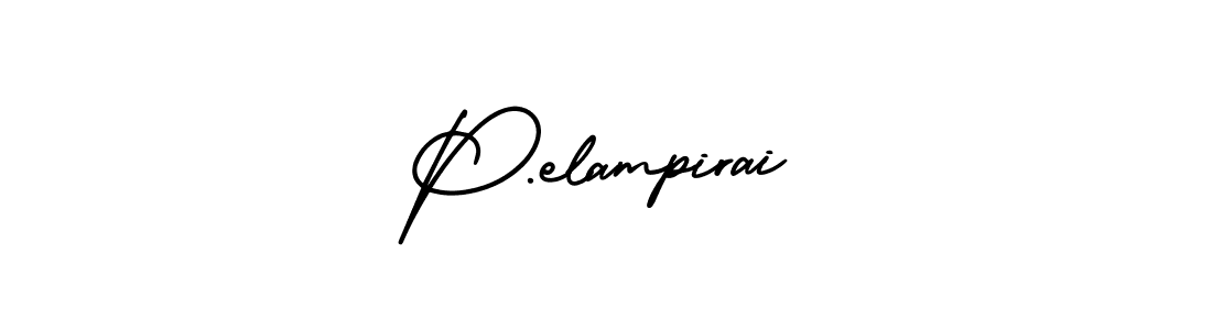 P.elampirai stylish signature style. Best Handwritten Sign (AmerikaSignatureDemo-Regular) for my name. Handwritten Signature Collection Ideas for my name P.elampirai. P.elampirai signature style 3 images and pictures png
