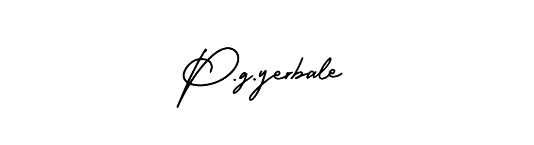 Create a beautiful signature design for name P.g.yerbale. With this signature (AmerikaSignatureDemo-Regular) fonts, you can make a handwritten signature for free. P.g.yerbale signature style 3 images and pictures png