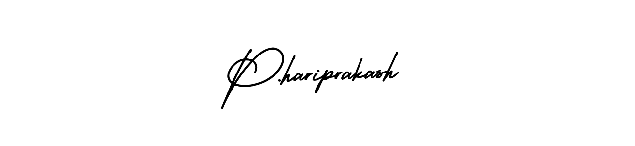 Use a signature maker to create a handwritten signature online. With this signature software, you can design (AmerikaSignatureDemo-Regular) your own signature for name P.hariprakash. P.hariprakash signature style 3 images and pictures png