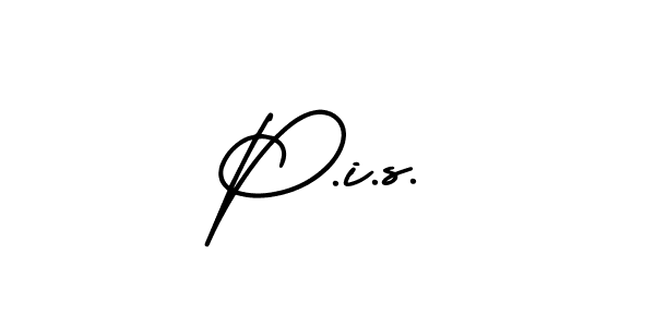 Create a beautiful signature design for name P.i.s.. With this signature (AmerikaSignatureDemo-Regular) fonts, you can make a handwritten signature for free. P.i.s. signature style 3 images and pictures png