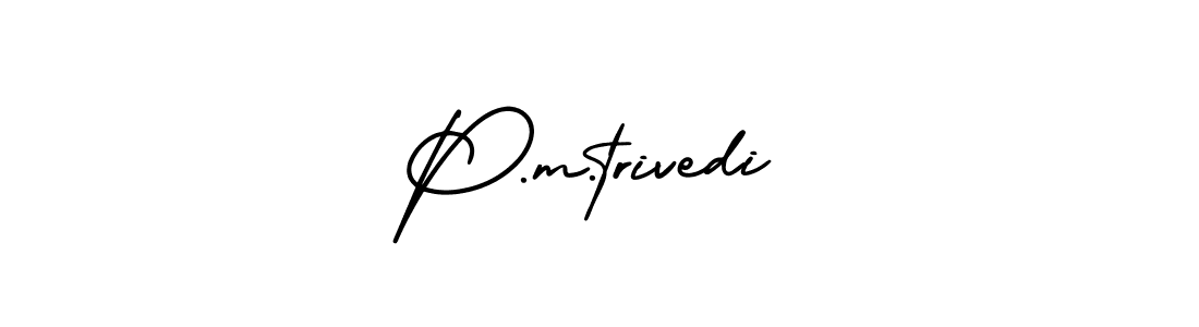 Similarly AmerikaSignatureDemo-Regular is the best handwritten signature design. Signature creator online .You can use it as an online autograph creator for name P.m.trivedi. P.m.trivedi signature style 3 images and pictures png