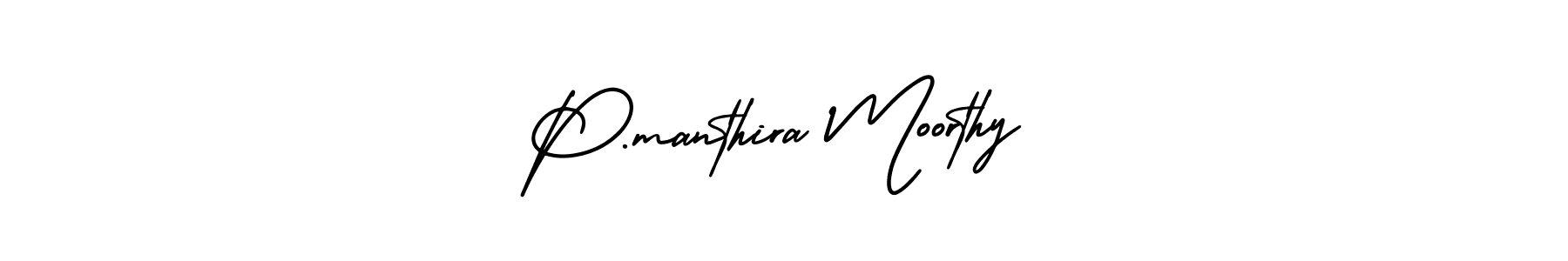 Best and Professional Signature Style for P.manthira Moorthy. AmerikaSignatureDemo-Regular Best Signature Style Collection. P.manthira Moorthy signature style 3 images and pictures png