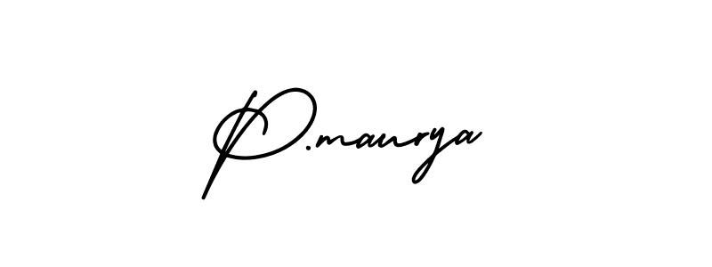 Best and Professional Signature Style for P.maurya. AmerikaSignatureDemo-Regular Best Signature Style Collection. P.maurya signature style 3 images and pictures png