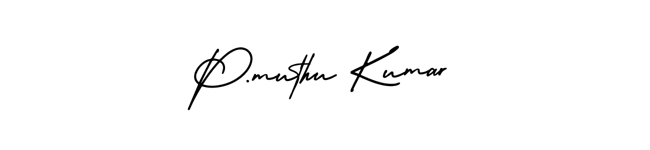 Also we have P.muthu Kumar name is the best signature style. Create professional handwritten signature collection using AmerikaSignatureDemo-Regular autograph style. P.muthu Kumar signature style 3 images and pictures png