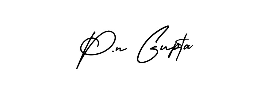 Design your own signature with our free online signature maker. With this signature software, you can create a handwritten (AmerikaSignatureDemo-Regular) signature for name P.n Gupta. P.n Gupta signature style 3 images and pictures png