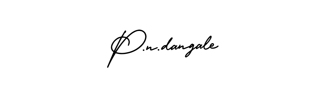 The best way (AmerikaSignatureDemo-Regular) to make a short signature is to pick only two or three words in your name. The name P.n.dangale include a total of six letters. For converting this name. P.n.dangale signature style 3 images and pictures png