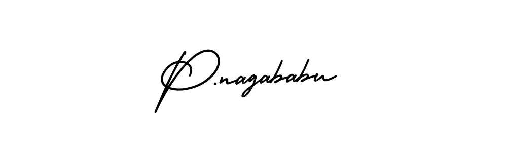 Make a beautiful signature design for name P.nagababu. Use this online signature maker to create a handwritten signature for free. P.nagababu signature style 3 images and pictures png