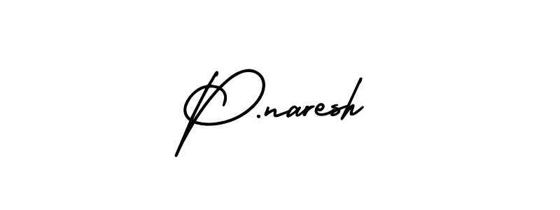 AmerikaSignatureDemo-Regular is a professional signature style that is perfect for those who want to add a touch of class to their signature. It is also a great choice for those who want to make their signature more unique. Get P.naresh name to fancy signature for free. P.naresh signature style 3 images and pictures png