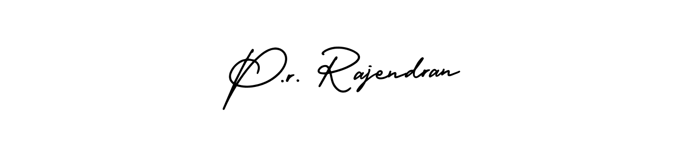 Best and Professional Signature Style for P.r. Rajendran. AmerikaSignatureDemo-Regular Best Signature Style Collection. P.r. Rajendran signature style 3 images and pictures png