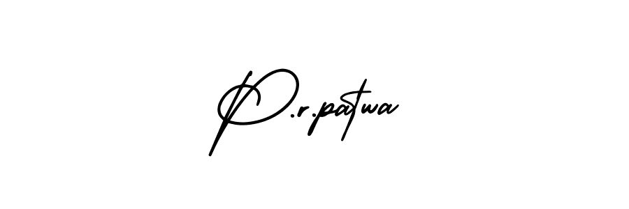 How to Draw P.r.patwa signature style? AmerikaSignatureDemo-Regular is a latest design signature styles for name P.r.patwa. P.r.patwa signature style 3 images and pictures png