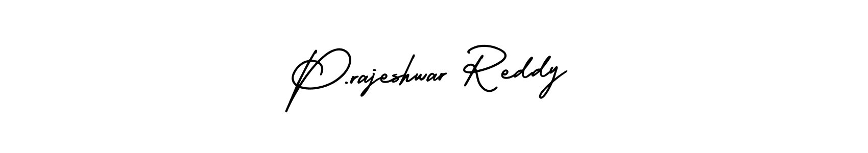 How to make P.rajeshwar Reddy signature? AmerikaSignatureDemo-Regular is a professional autograph style. Create handwritten signature for P.rajeshwar Reddy name. P.rajeshwar Reddy signature style 3 images and pictures png