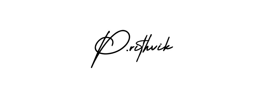 Similarly AmerikaSignatureDemo-Regular is the best handwritten signature design. Signature creator online .You can use it as an online autograph creator for name P.rithvik. P.rithvik signature style 3 images and pictures png