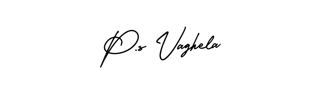 Use a signature maker to create a handwritten signature online. With this signature software, you can design (AmerikaSignatureDemo-Regular) your own signature for name P.s Vaghela. P.s Vaghela signature style 3 images and pictures png