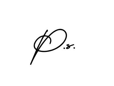 Make a beautiful signature design for name P.s.. Use this online signature maker to create a handwritten signature for free. P.s. signature style 3 images and pictures png