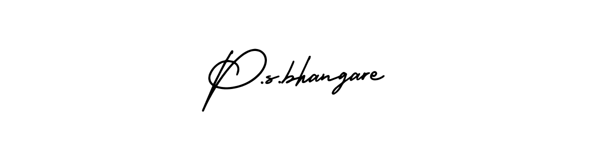 You can use this online signature creator to create a handwritten signature for the name P.s.bhangare. This is the best online autograph maker. P.s.bhangare signature style 3 images and pictures png