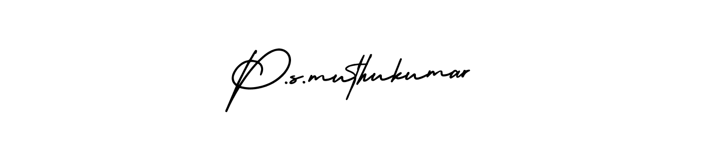 Make a beautiful signature design for name P.s.muthukumar. Use this online signature maker to create a handwritten signature for free. P.s.muthukumar signature style 3 images and pictures png