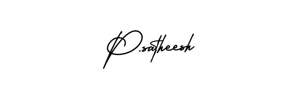 Make a beautiful signature design for name P.satheesh. Use this online signature maker to create a handwritten signature for free. P.satheesh signature style 3 images and pictures png