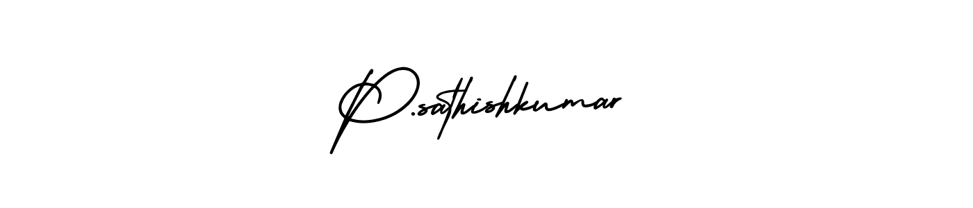 Make a short P.sathishkumar signature style. Manage your documents anywhere anytime using AmerikaSignatureDemo-Regular. Create and add eSignatures, submit forms, share and send files easily. P.sathishkumar signature style 3 images and pictures png