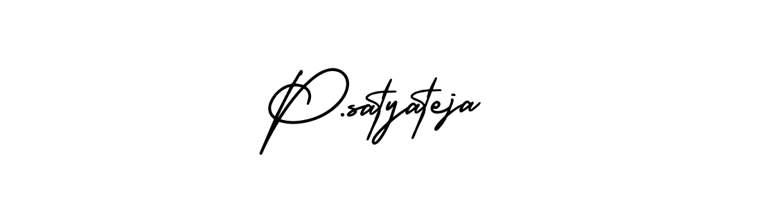 AmerikaSignatureDemo-Regular is a professional signature style that is perfect for those who want to add a touch of class to their signature. It is also a great choice for those who want to make their signature more unique. Get P.satyateja name to fancy signature for free. P.satyateja signature style 3 images and pictures png