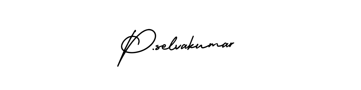 AmerikaSignatureDemo-Regular is a professional signature style that is perfect for those who want to add a touch of class to their signature. It is also a great choice for those who want to make their signature more unique. Get P.selvakumar name to fancy signature for free. P.selvakumar signature style 3 images and pictures png