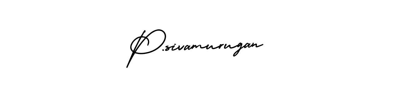 Create a beautiful signature design for name P.sivamurugan. With this signature (AmerikaSignatureDemo-Regular) fonts, you can make a handwritten signature for free. P.sivamurugan signature style 3 images and pictures png