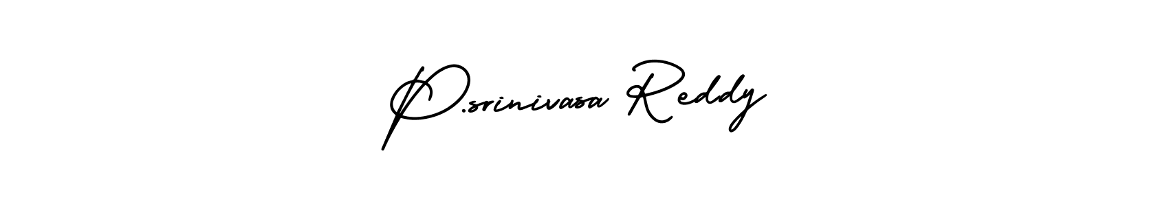 How to make P.srinivasa Reddy name signature. Use AmerikaSignatureDemo-Regular style for creating short signs online. This is the latest handwritten sign. P.srinivasa Reddy signature style 3 images and pictures png