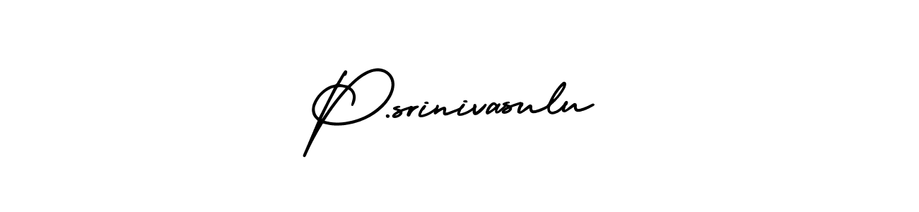 Make a beautiful signature design for name P.srinivasulu. Use this online signature maker to create a handwritten signature for free. P.srinivasulu signature style 3 images and pictures png