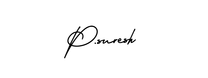 Best and Professional Signature Style for P.suresh. AmerikaSignatureDemo-Regular Best Signature Style Collection. P.suresh signature style 3 images and pictures png