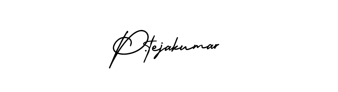 How to Draw P.tejakumar signature style? AmerikaSignatureDemo-Regular is a latest design signature styles for name P.tejakumar. P.tejakumar signature style 3 images and pictures png