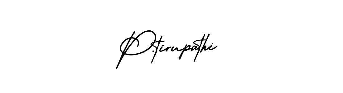 How to Draw P.tirupathi signature style? AmerikaSignatureDemo-Regular is a latest design signature styles for name P.tirupathi. P.tirupathi signature style 3 images and pictures png