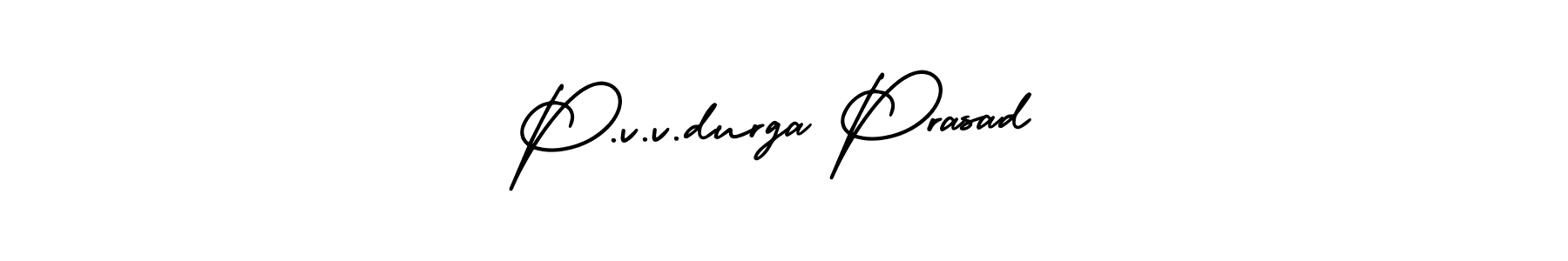Use a signature maker to create a handwritten signature online. With this signature software, you can design (AmerikaSignatureDemo-Regular) your own signature for name P.v.v.durga Prasad. P.v.v.durga Prasad signature style 3 images and pictures png