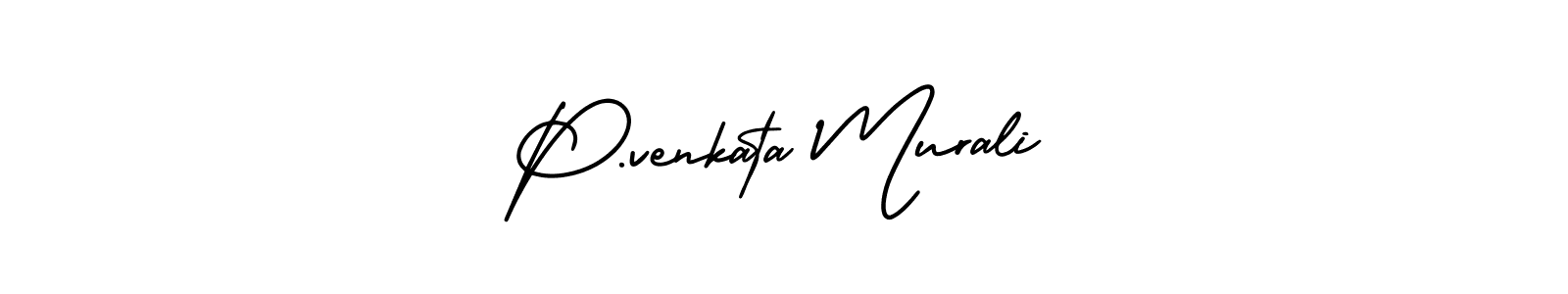 How to make P.venkata Murali signature? AmerikaSignatureDemo-Regular is a professional autograph style. Create handwritten signature for P.venkata Murali name. P.venkata Murali signature style 3 images and pictures png