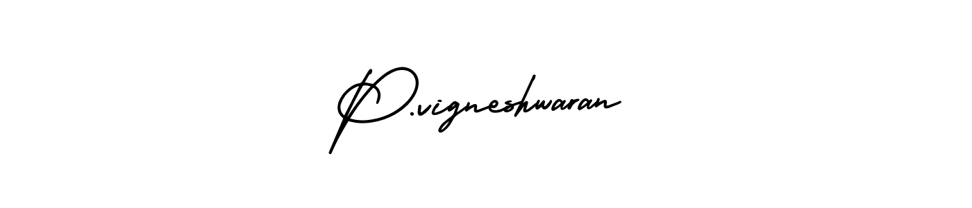 Once you've used our free online signature maker to create your best signature AmerikaSignatureDemo-Regular style, it's time to enjoy all of the benefits that P.vigneshwaran name signing documents. P.vigneshwaran signature style 3 images and pictures png