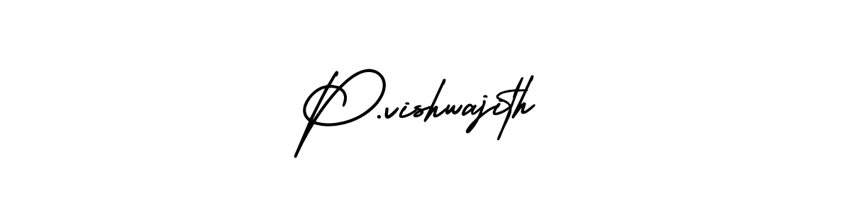 It looks lik you need a new signature style for name P.vishwajith. Design unique handwritten (AmerikaSignatureDemo-Regular) signature with our free signature maker in just a few clicks. P.vishwajith signature style 3 images and pictures png