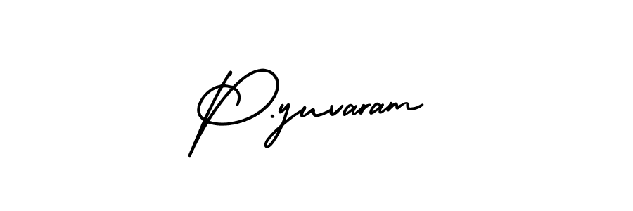 This is the best signature style for the P.yuvaram name. Also you like these signature font (AmerikaSignatureDemo-Regular). Mix name signature. P.yuvaram signature style 3 images and pictures png