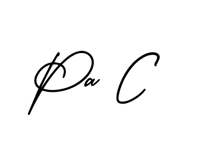 It looks lik you need a new signature style for name Pa C. Design unique handwritten (AmerikaSignatureDemo-Regular) signature with our free signature maker in just a few clicks. Pa C signature style 3 images and pictures png