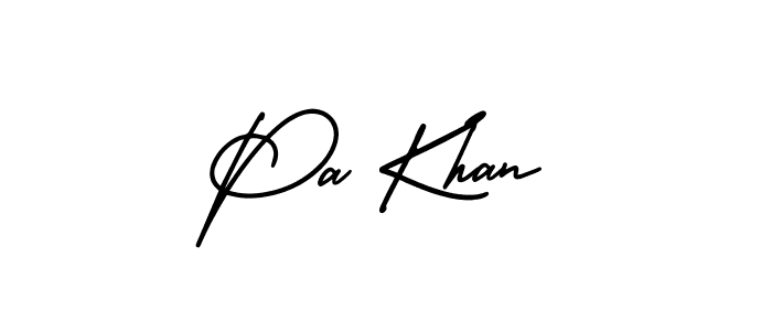 Create a beautiful signature design for name Pa Khan. With this signature (AmerikaSignatureDemo-Regular) fonts, you can make a handwritten signature for free. Pa Khan signature style 3 images and pictures png