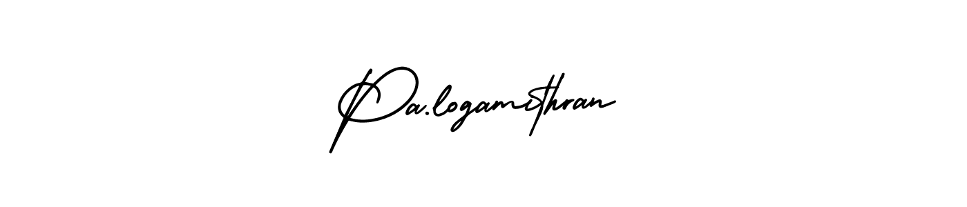 AmerikaSignatureDemo-Regular is a professional signature style that is perfect for those who want to add a touch of class to their signature. It is also a great choice for those who want to make their signature more unique. Get Pa.logamithran name to fancy signature for free. Pa.logamithran signature style 3 images and pictures png