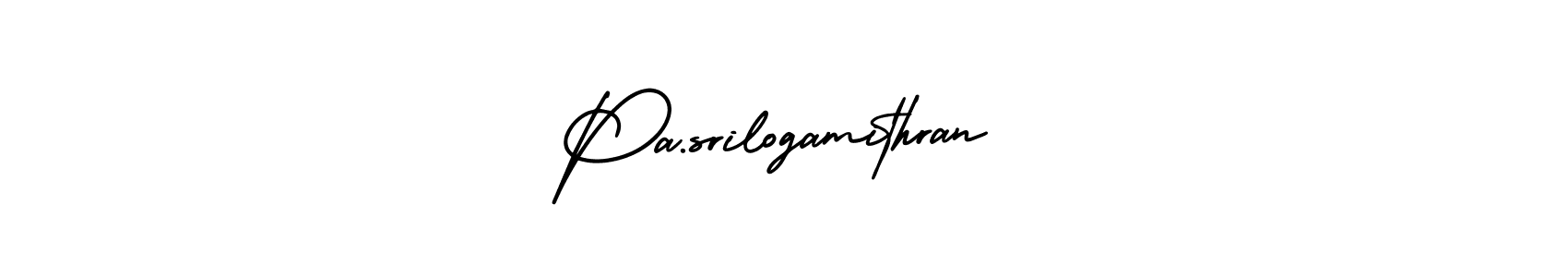 Make a short Pa.srilogamithran signature style. Manage your documents anywhere anytime using AmerikaSignatureDemo-Regular. Create and add eSignatures, submit forms, share and send files easily. Pa.srilogamithran signature style 3 images and pictures png