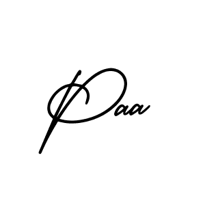 You should practise on your own different ways (AmerikaSignatureDemo-Regular) to write your name (Paa) in signature. don't let someone else do it for you. Paa signature style 3 images and pictures png
