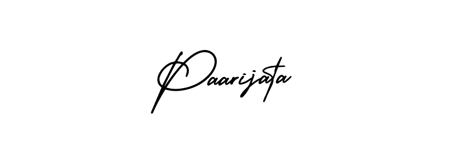 Paarijata stylish signature style. Best Handwritten Sign (AmerikaSignatureDemo-Regular) for my name. Handwritten Signature Collection Ideas for my name Paarijata. Paarijata signature style 3 images and pictures png