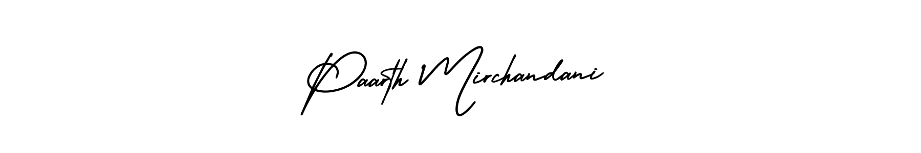 Similarly AmerikaSignatureDemo-Regular is the best handwritten signature design. Signature creator online .You can use it as an online autograph creator for name Paarth Mirchandani. Paarth Mirchandani signature style 3 images and pictures png