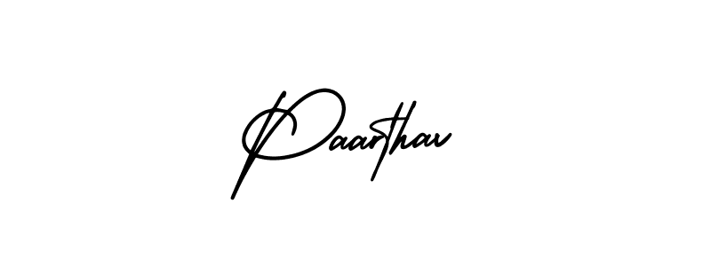 Paarthav stylish signature style. Best Handwritten Sign (AmerikaSignatureDemo-Regular) for my name. Handwritten Signature Collection Ideas for my name Paarthav. Paarthav signature style 3 images and pictures png