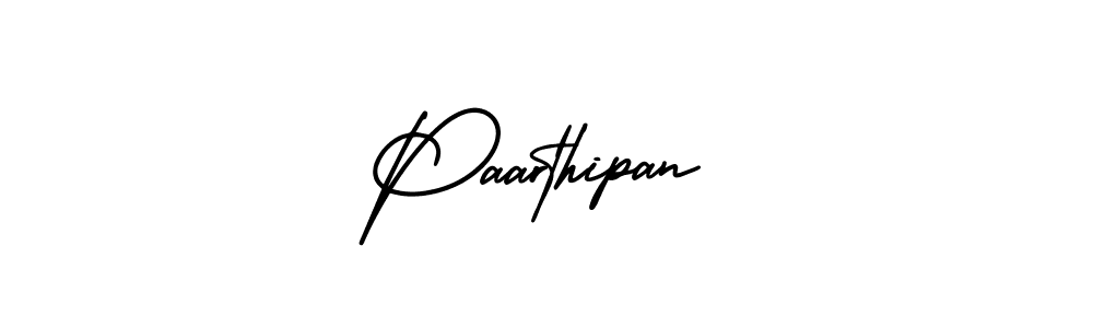 Use a signature maker to create a handwritten signature online. With this signature software, you can design (AmerikaSignatureDemo-Regular) your own signature for name Paarthipan. Paarthipan signature style 3 images and pictures png