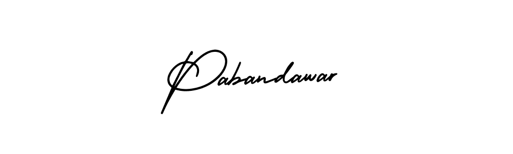 if you are searching for the best signature style for your name Pabandawar. so please give up your signature search. here we have designed multiple signature styles  using AmerikaSignatureDemo-Regular. Pabandawar signature style 3 images and pictures png
