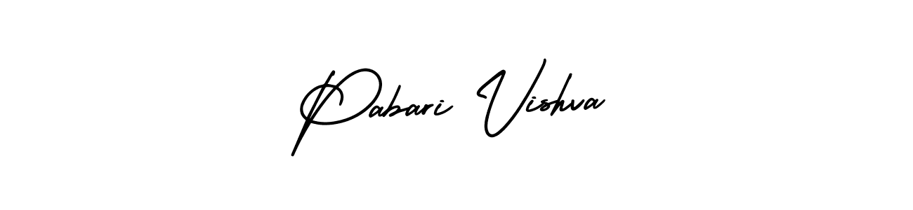 How to make Pabari Vishva signature? AmerikaSignatureDemo-Regular is a professional autograph style. Create handwritten signature for Pabari Vishva name. Pabari Vishva signature style 3 images and pictures png