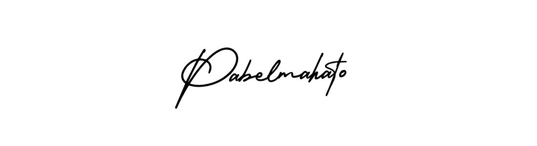 Create a beautiful signature design for name Pabelmahato. With this signature (AmerikaSignatureDemo-Regular) fonts, you can make a handwritten signature for free. Pabelmahato signature style 3 images and pictures png