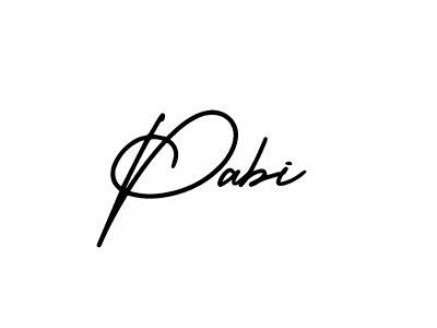Best and Professional Signature Style for Pabi. AmerikaSignatureDemo-Regular Best Signature Style Collection. Pabi signature style 3 images and pictures png