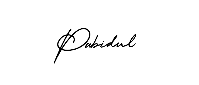 How to make Pabidul signature? AmerikaSignatureDemo-Regular is a professional autograph style. Create handwritten signature for Pabidul name. Pabidul signature style 3 images and pictures png